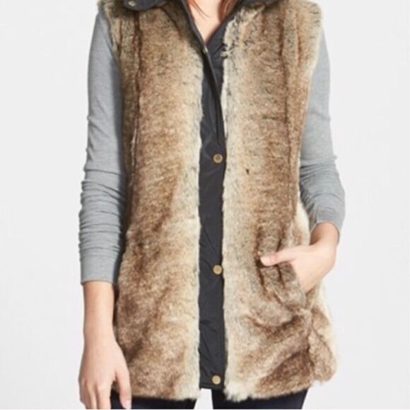 ELLEN TRACY faux fur vest coat - Picture 14 of 14